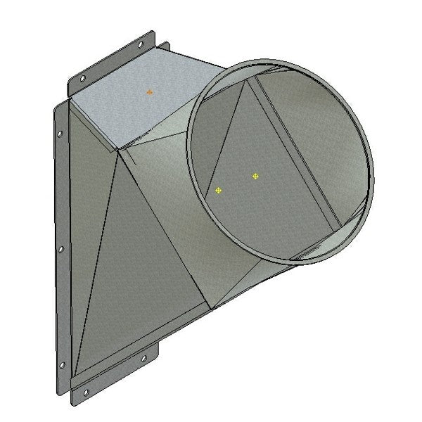 Einlaufstück SK200, 45ø für Kasten-