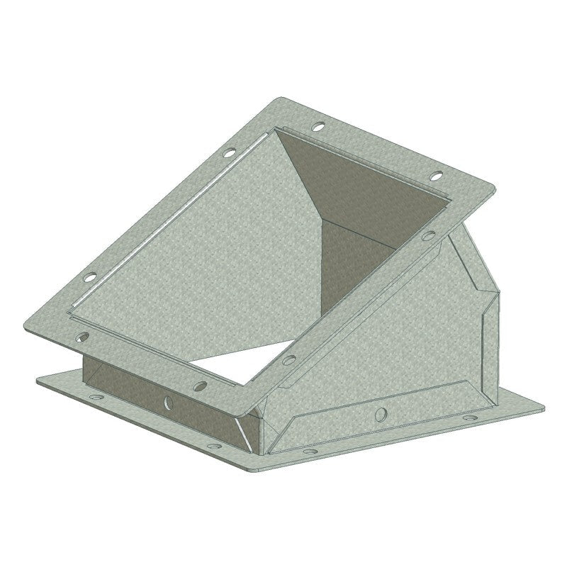 Bogen 30ø 4-Eck 180x180