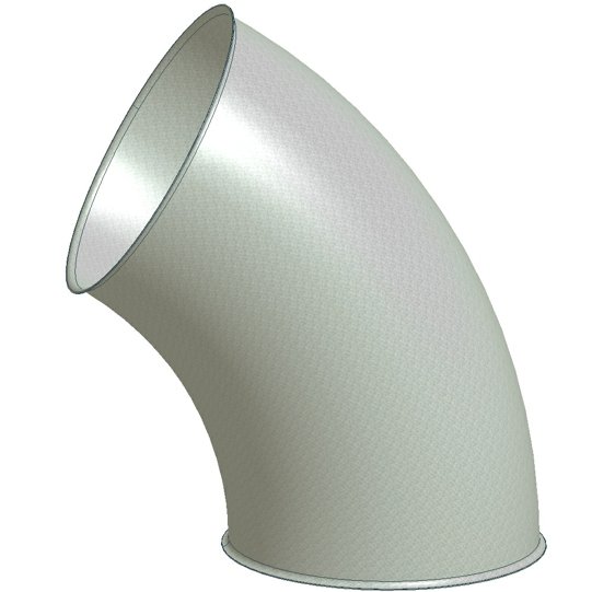Bogen 60ø SK300, 1,0 mm