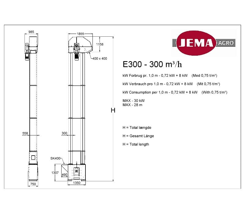 E300 Becherelevator