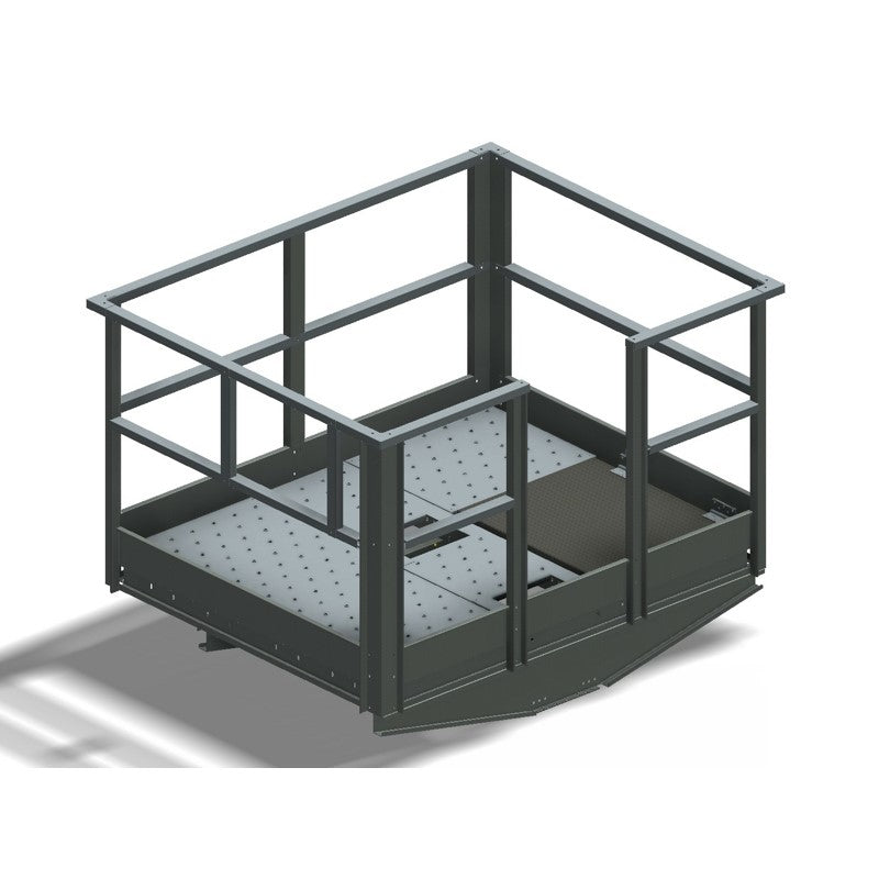 Plattform mit Geländer 2,0 x 1,6 m