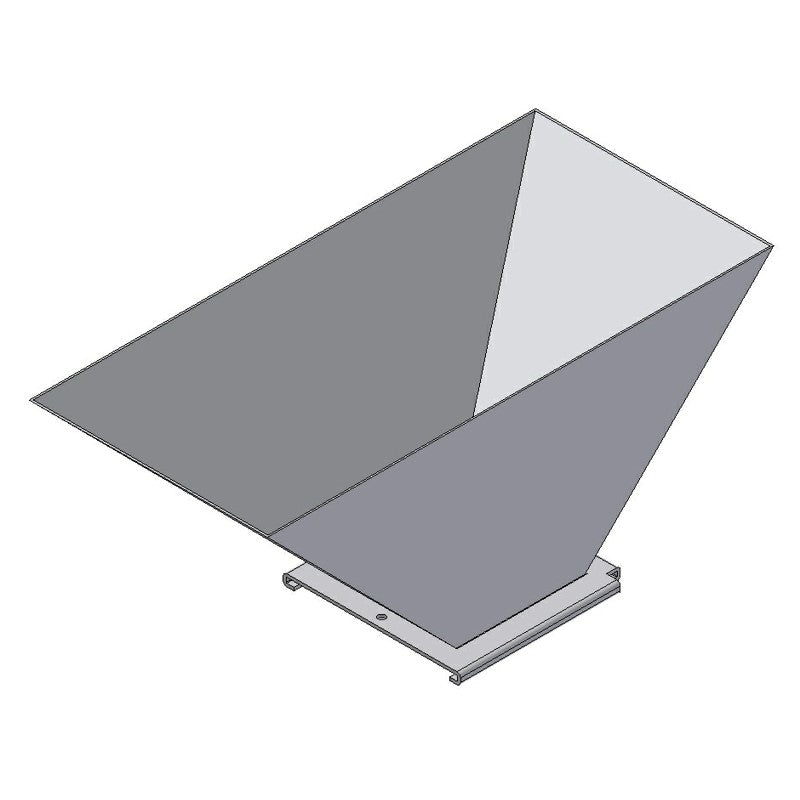 Sammeltrichter 125x125 für Auslaufsektion