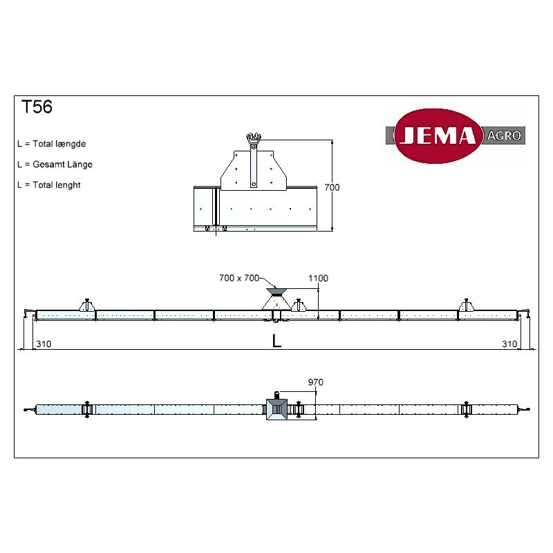T56 Verteilerschnecke 2-Wege-Transport